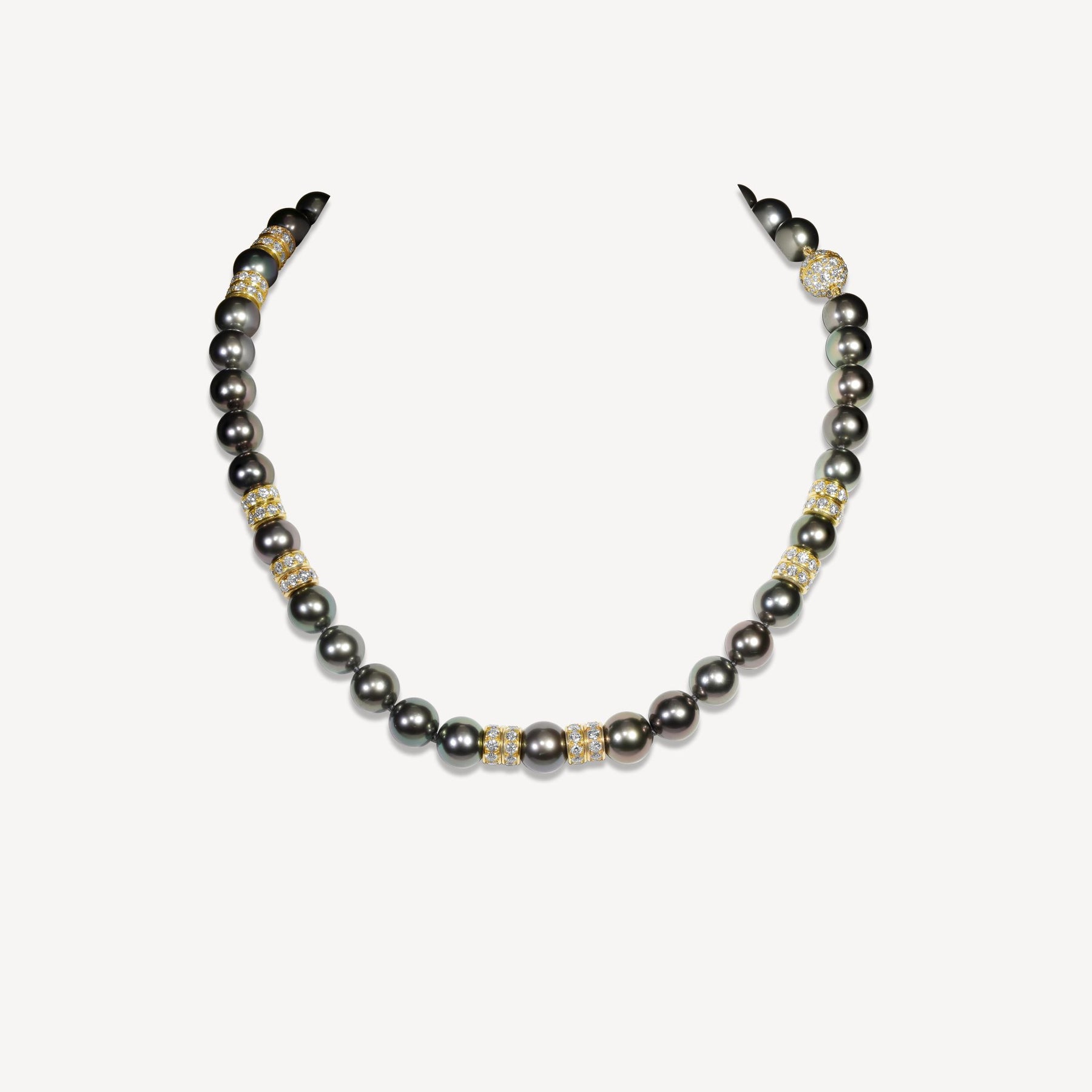 Heirloom Tahitian Pearls with Rondelles