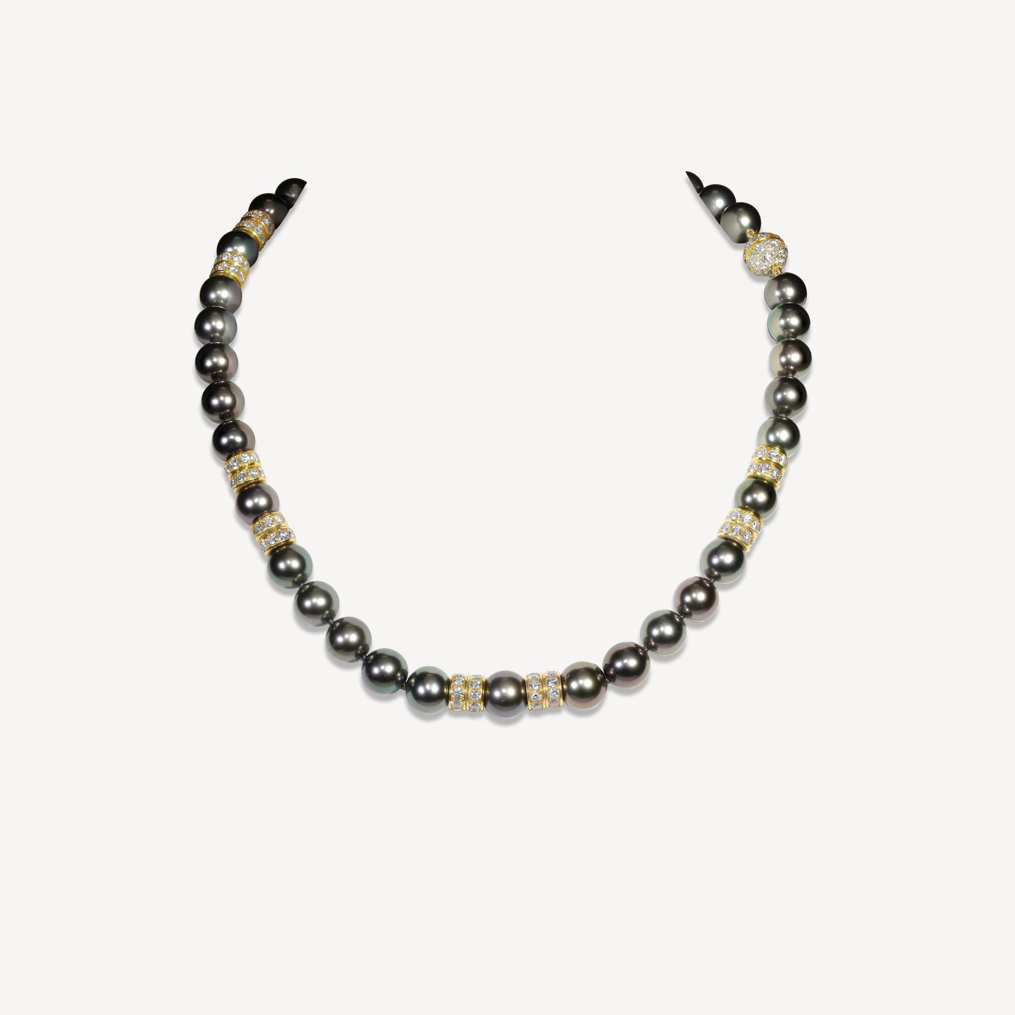 Heirloom Tahitian Pearls with Rondelles
