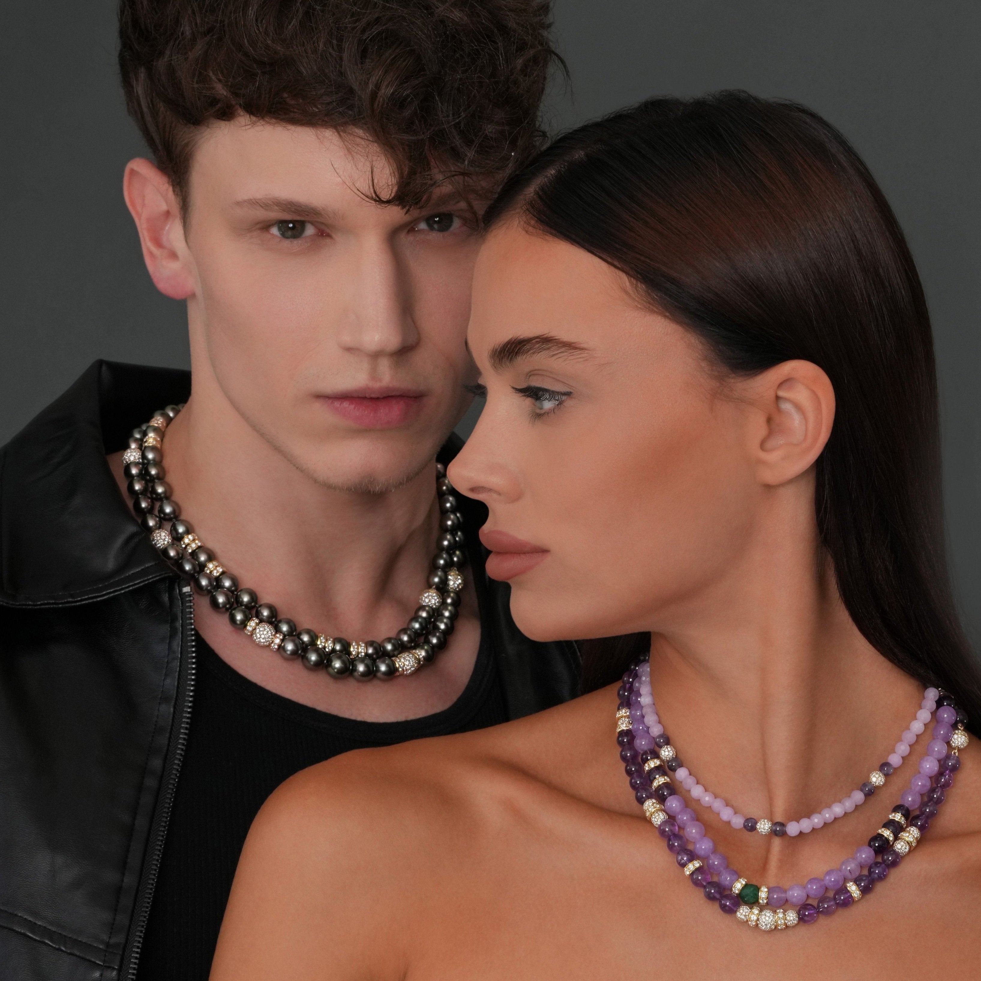 Heirloom Tahitian Pearls with Rondelles